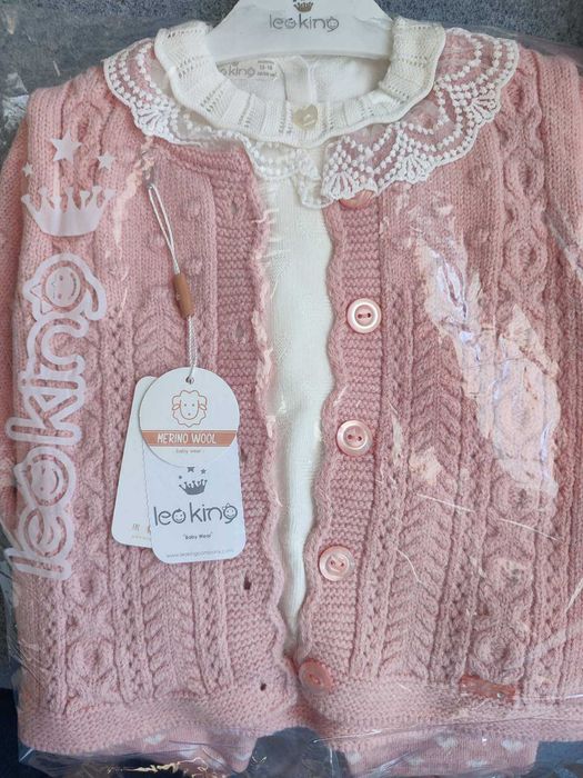 Комплект за Бебе Момиче 3-6м, 6-9м, 9-12м Leo King