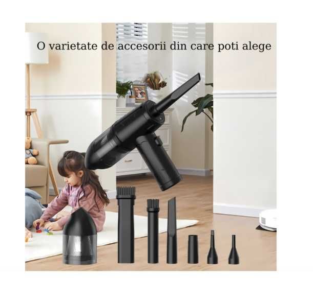 Aspirator 2-1, feelsmart, turbo 51000 RPM, rol multiplu, fara fir