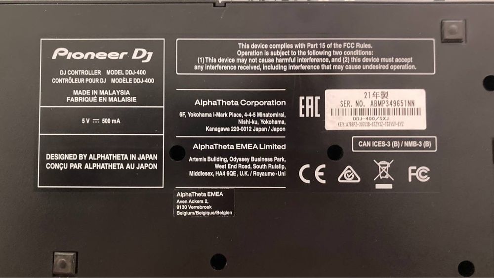 Pioneer DDJ400  контролер