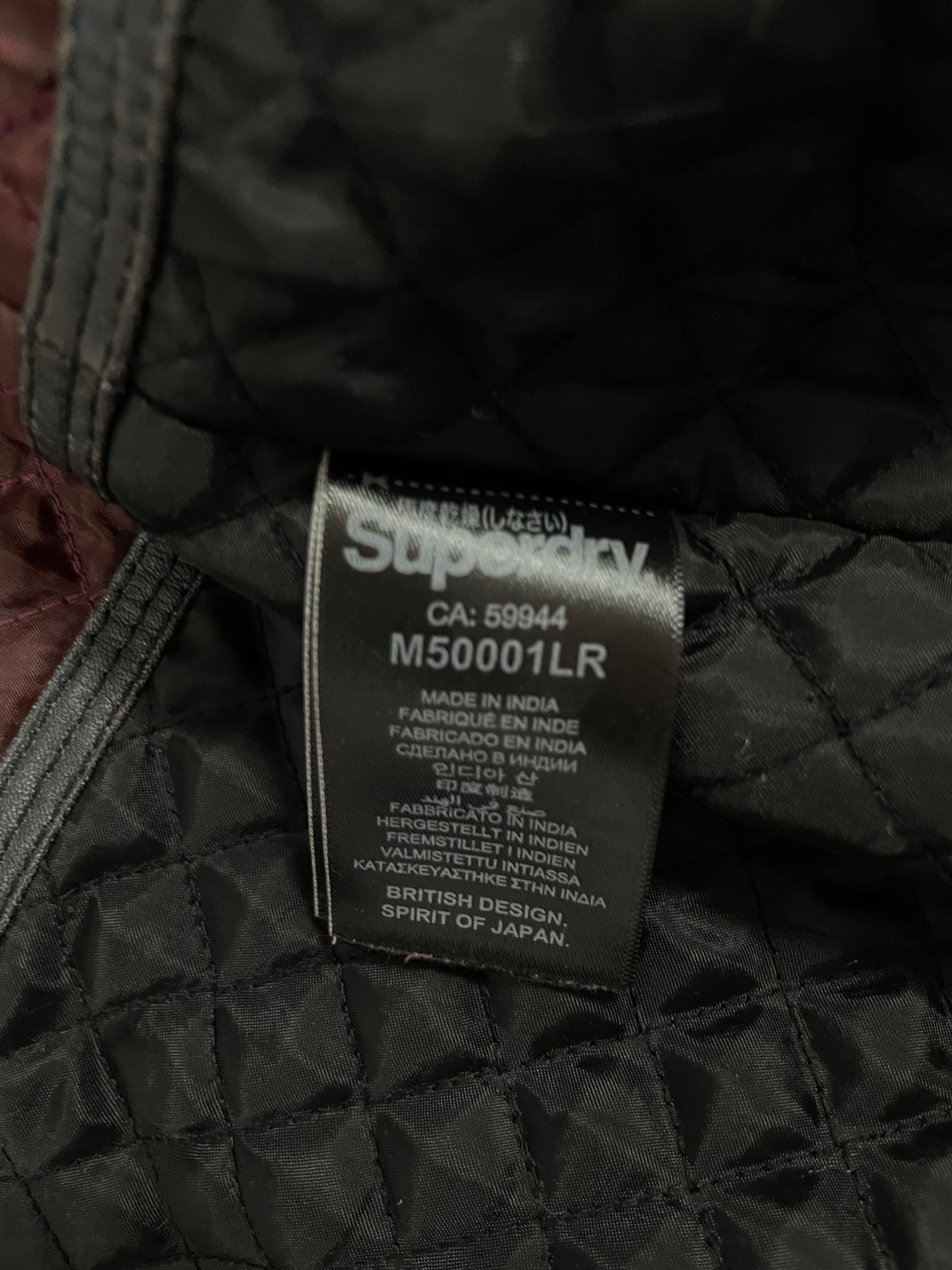 Geaca de piele Superdry Biker