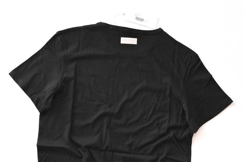 Промо BIKKEMBERGS-S/М/L/XL-Оригинална черна мъжка тениска 100% памук
