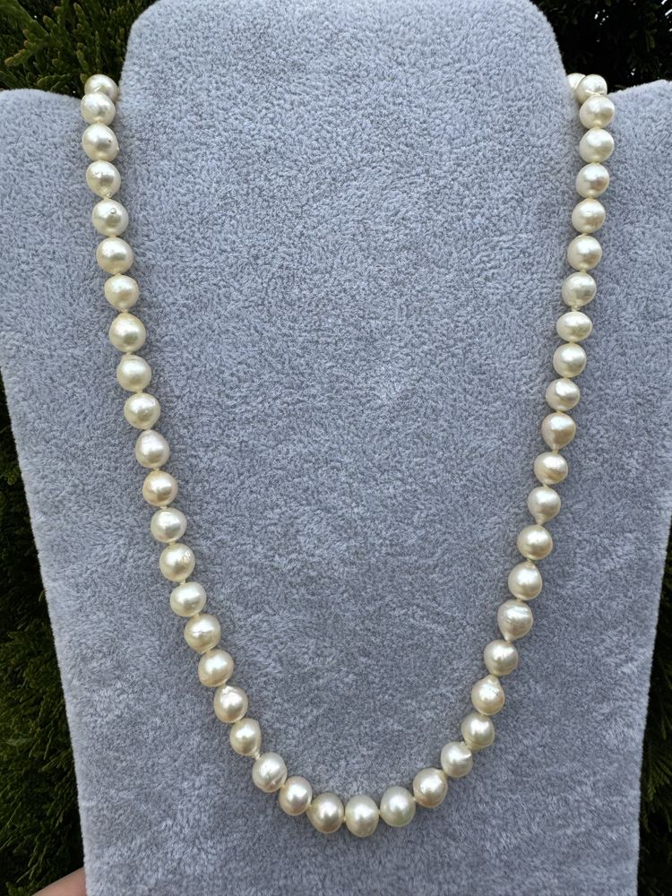 Colier din perle si inchizatoare aur 14 k