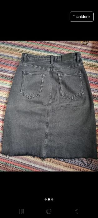 Fusta blug jeans denim Stradivarius