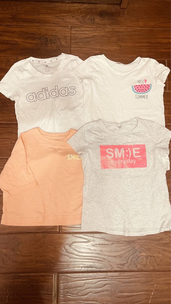 Футболки на рост 152 см. Adidas, Waikiki, Gloria Jeans,Ostin