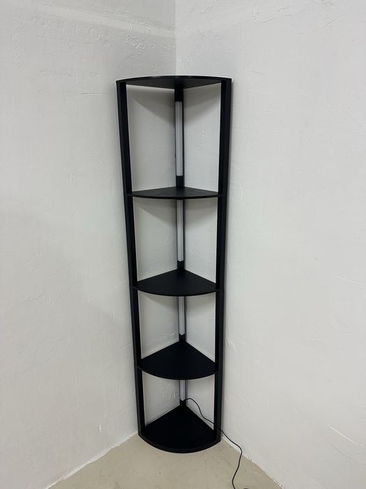 Лампа за под Homcom, колона с 4 рафта, LED 3000K регулируема