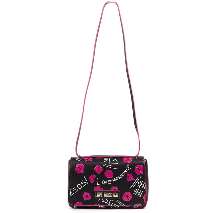 Love moschino оригинална чанта с принт