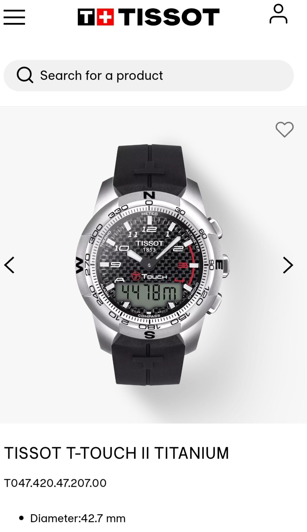 Tissot T touch 2 оргинал