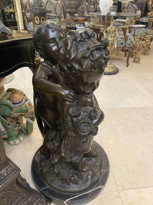 Statueta bronz masiv/ A.Moreau