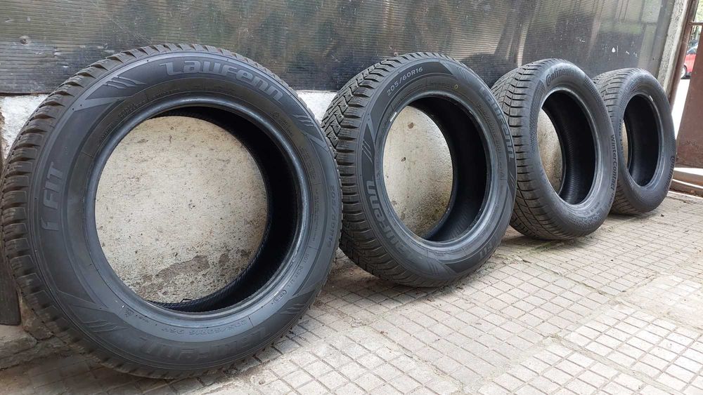 Продавам зимни гуми 205/60/R16 ,  Continental Winter Contact , Laufenn