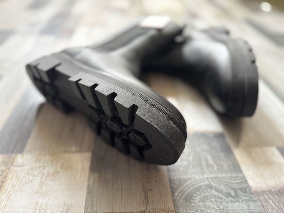 Кожени боти тип челси Tommy Hilfiger с етикет