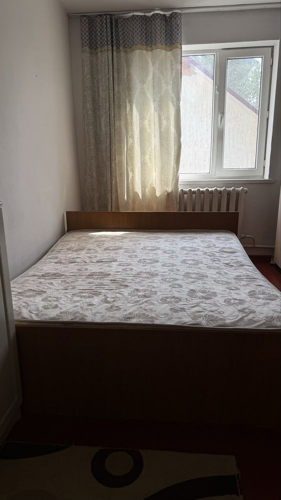 2 адамдық төсек+ матраспен( кровать+ матрас)