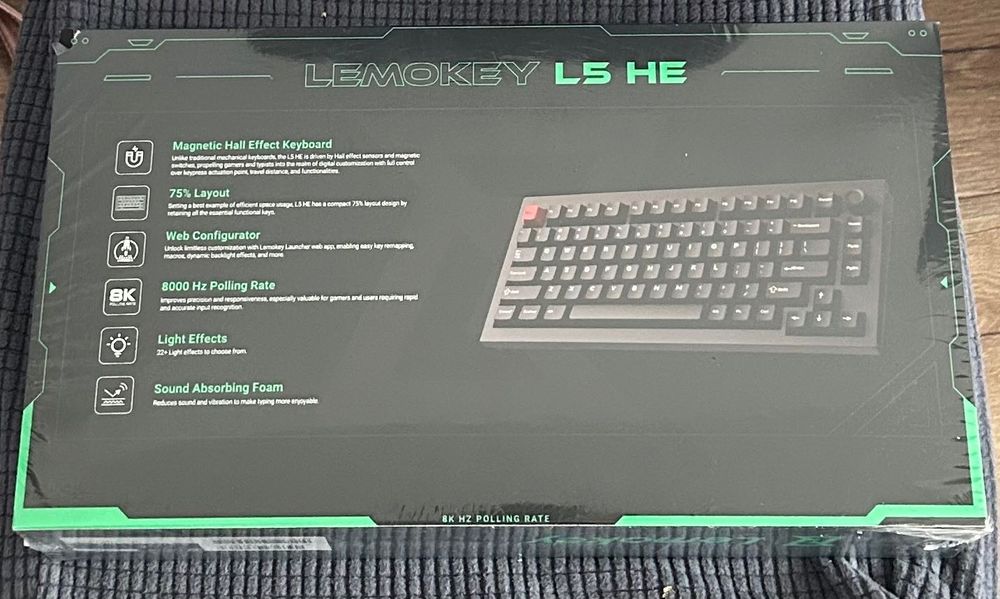 Tastatură Keychron Lemokey L5HE nouă, sigilată, 75% magnetic switch,8K