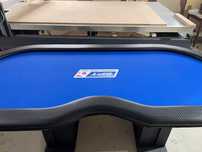 Masa / mese ovale de poker; XL, albastra (CT)