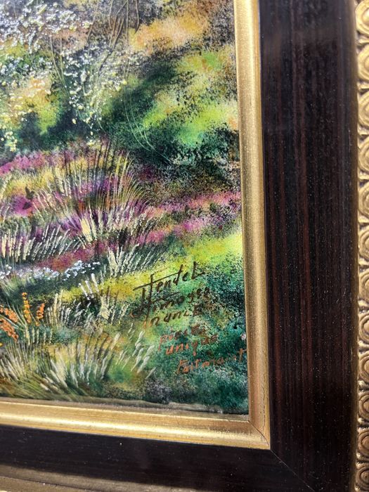 Картина-емайл на медна основа,Лимож,Франция