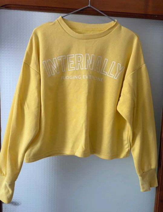 Bluza galbena cu print