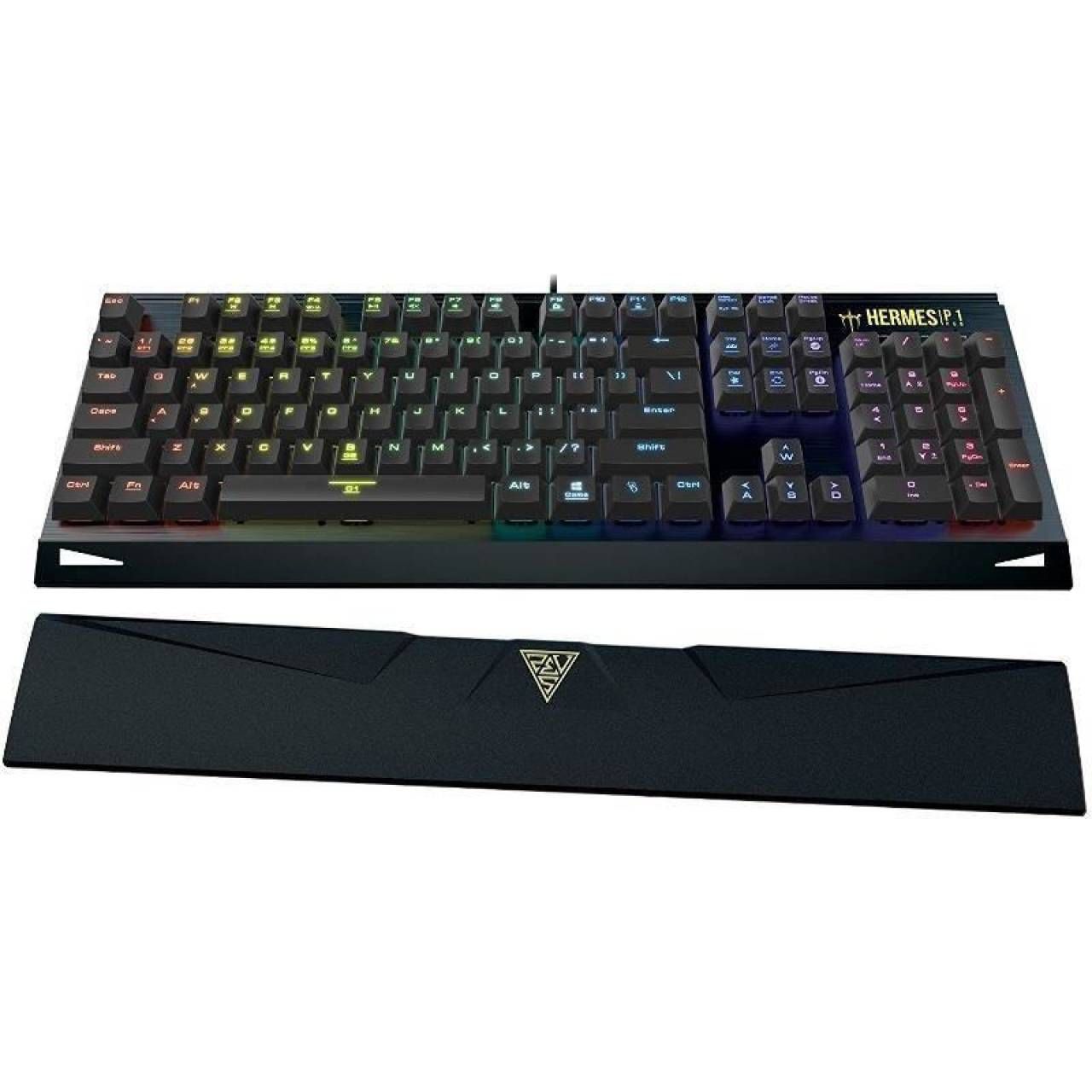 Tastatura gaming mecanica Gamdias Hermes P1 neagra iluminare RGB