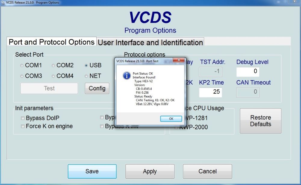 Vag COM VCDS HEX-V2 21.9.0 original PCB STM32 ARM Controller
