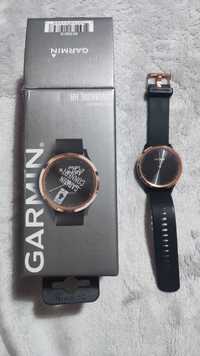 Garmin vivomove HR Sport S/M, Rose Gold с черна каишка