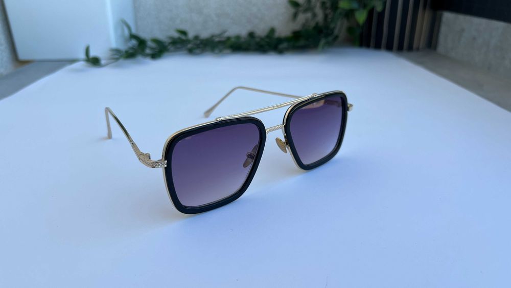 Ochelari de soare Dita Flight - Rama aurie Lentile maro degrade