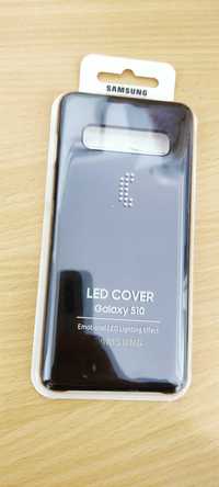 Husa Samsung s10 LED cover neagra NOUA