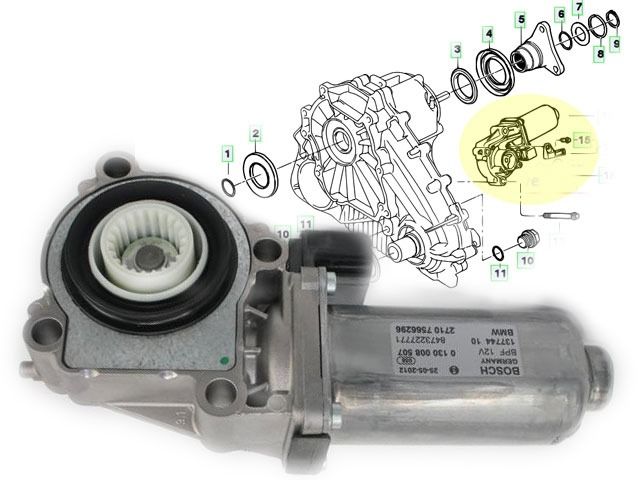 НОВ Актуатор на Раздатъчна кутия BMW Х3 E83 Х5 Е53 E70 Е71 E83 и д