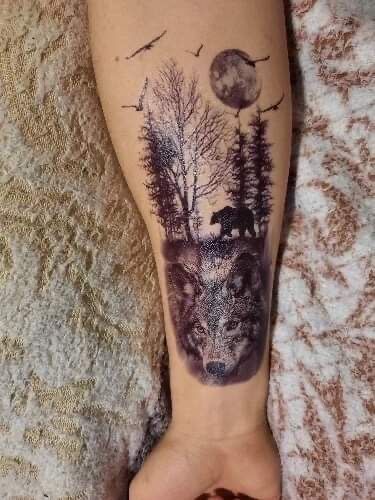Tatuaje temporare realistice – lei, lupi, cranii – festival distractie