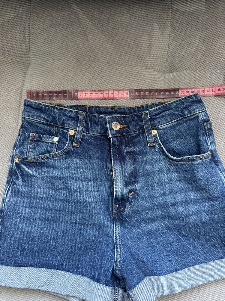Дамски къси дънкови панталони 34р H&M