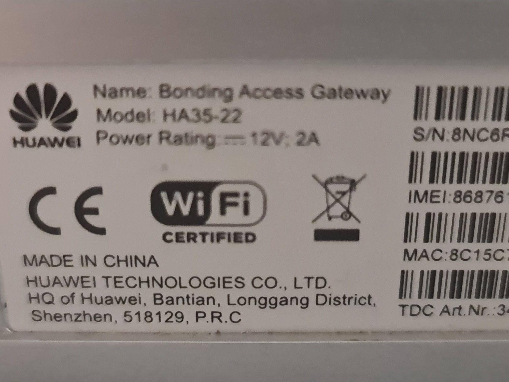 Router modem 4g cu sim  huawei HA35-22