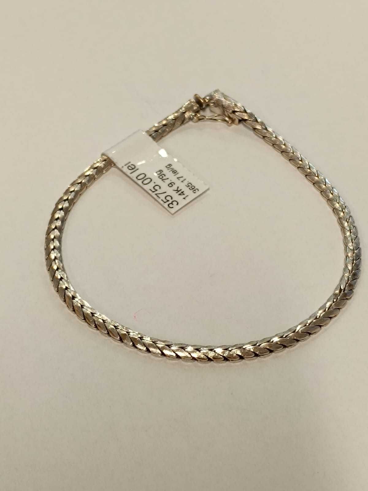 Bratara 14K,aur alb, 9.79 Gr (Ag.21) Garantie 2 ani
