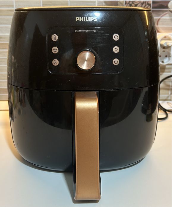 Friteuza cu aer cald, Philips, Smart Airfryer XXL, Negru