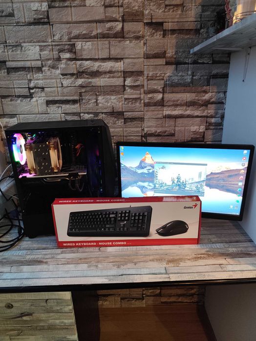 Calculator/ PC Gaming / Office – i5 7400 + RX 580 8GB + Monitor AOC