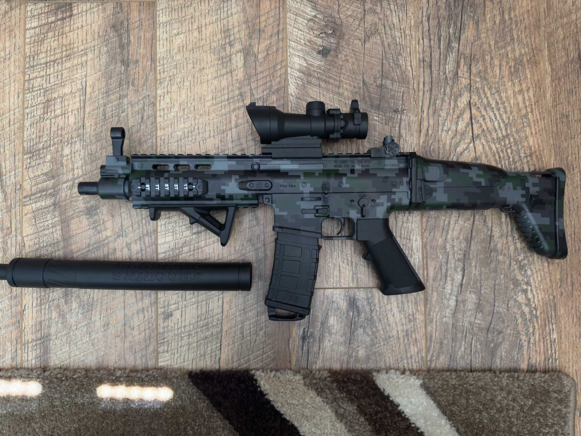 Scar-gel blaster, електрически гел бластер, детска пушка, автоматична