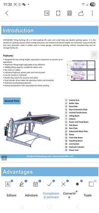 Vand sistem parcare tip Klaus,sistem klaus,sistem parcare klaus