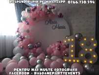 Arcada baloane majorat Decor foto 18 ani Photocorner aniversare party