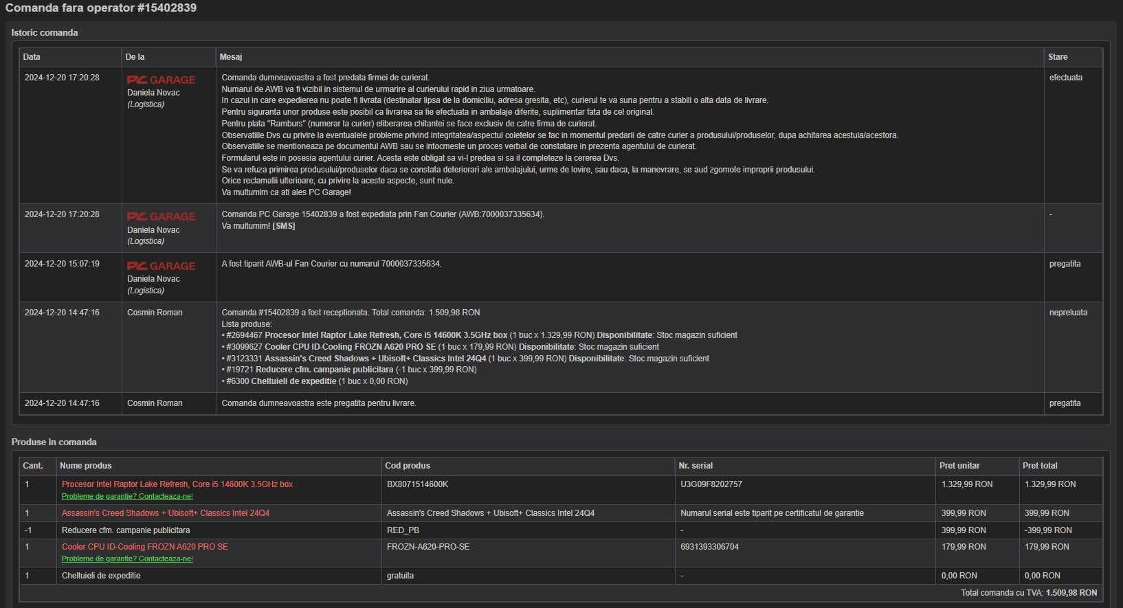 PC Gaming / Workstation – i5 14600K, 32GB DDR5, SSD 1TB, GTX 1070 Ti
