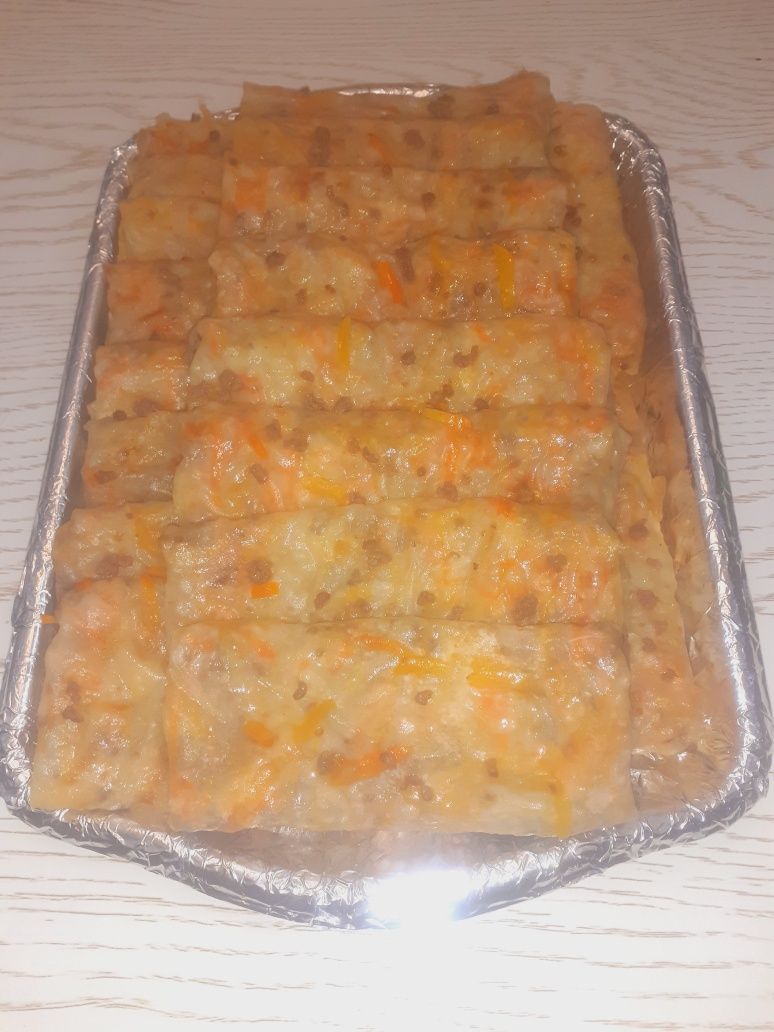 Yupqa, chuchvara har hil turdagi pishiriq va tortlar
