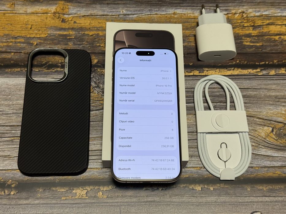 Vand / Schimb iPhone 16 Pro, 256GB, Full Box