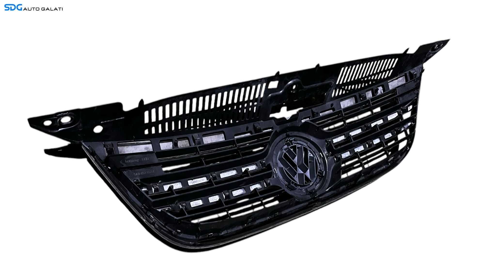 Grila Centrala cu Emblema Sigla de pe Bara Spoiler Fata Volkswagen Tiguan NFL Non Facelift 2007 - 2011 Cod 5N0853653 1K5853600 5N0853651 [L5344]