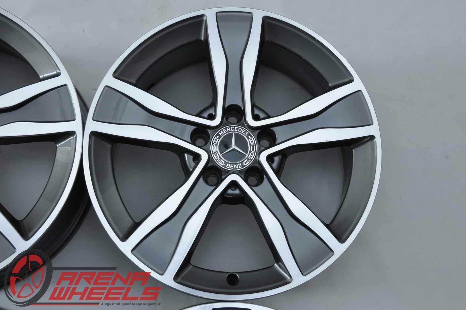 Jante 17 inch Originale Mercedes C-Class W205 S205 R17 ET48.5 Bicolor