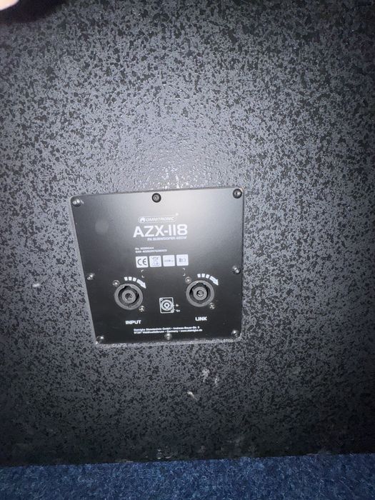 Omnitronic PAS-215 MK3 & AZX-118 – Sunet Profesional, 8Ω, 850 W RMS