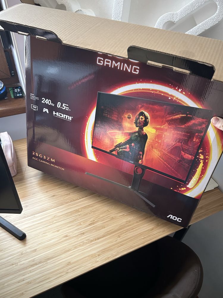 Monitor Gaming AOC 25G3ZM | 240Hz | 1ms | 24.5” VA | Full HD