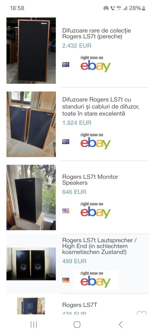Rogers LS 7t boxe vintage High End