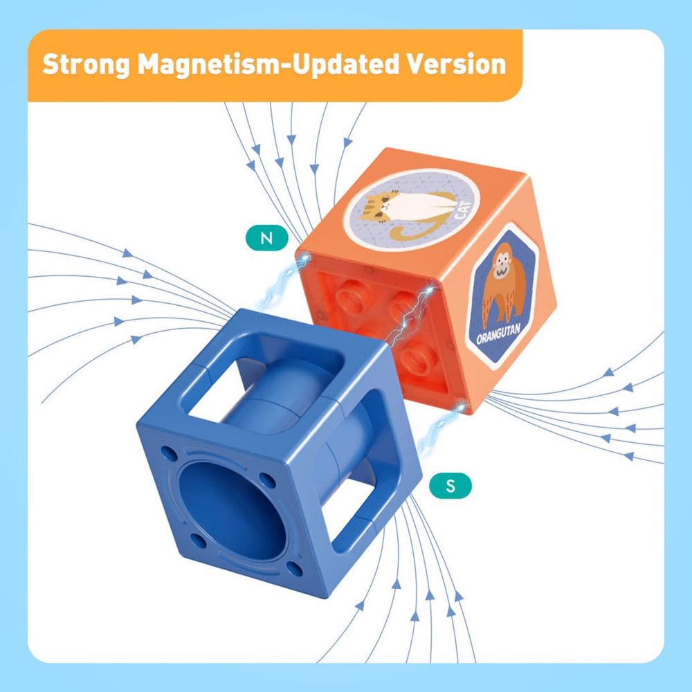 Set 38 piese magnetice marble run