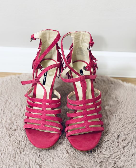 Sandale din piele întoarsă, Zara, marimea 37, NOI