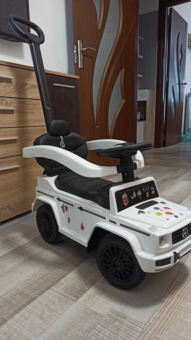 Ride-on с дръжка MERCEDES G350D БЯЛА
