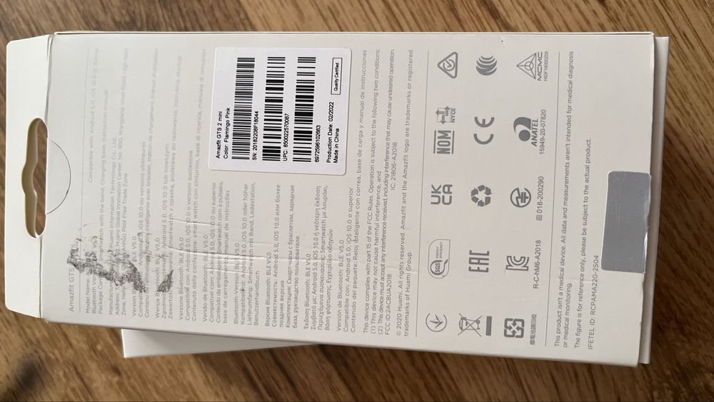 Amazfit gts 2 mini pink