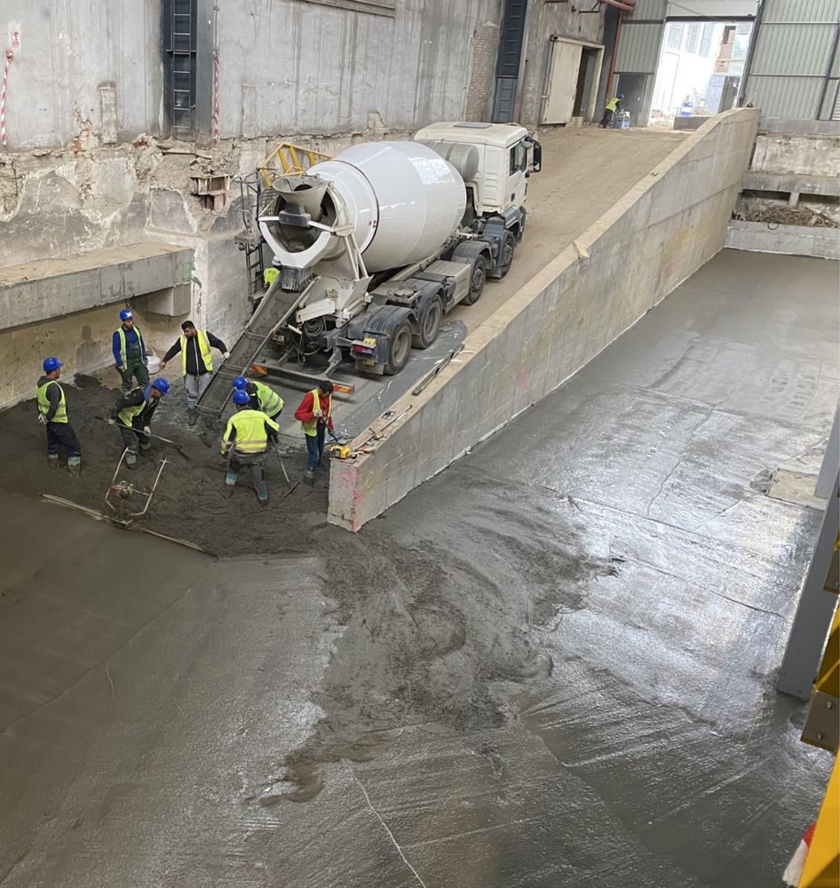 Turnari beton finisat mecanic elicopterizat