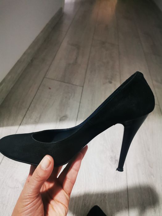 Pantofi piele naturala întoarsă