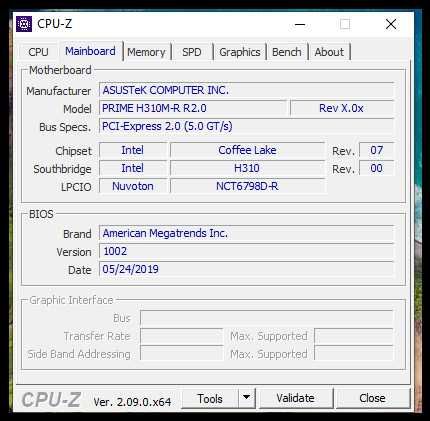 Дъно Asus PRIME H310M-R + Intel® Core i5-9500 + 16gb ddr4