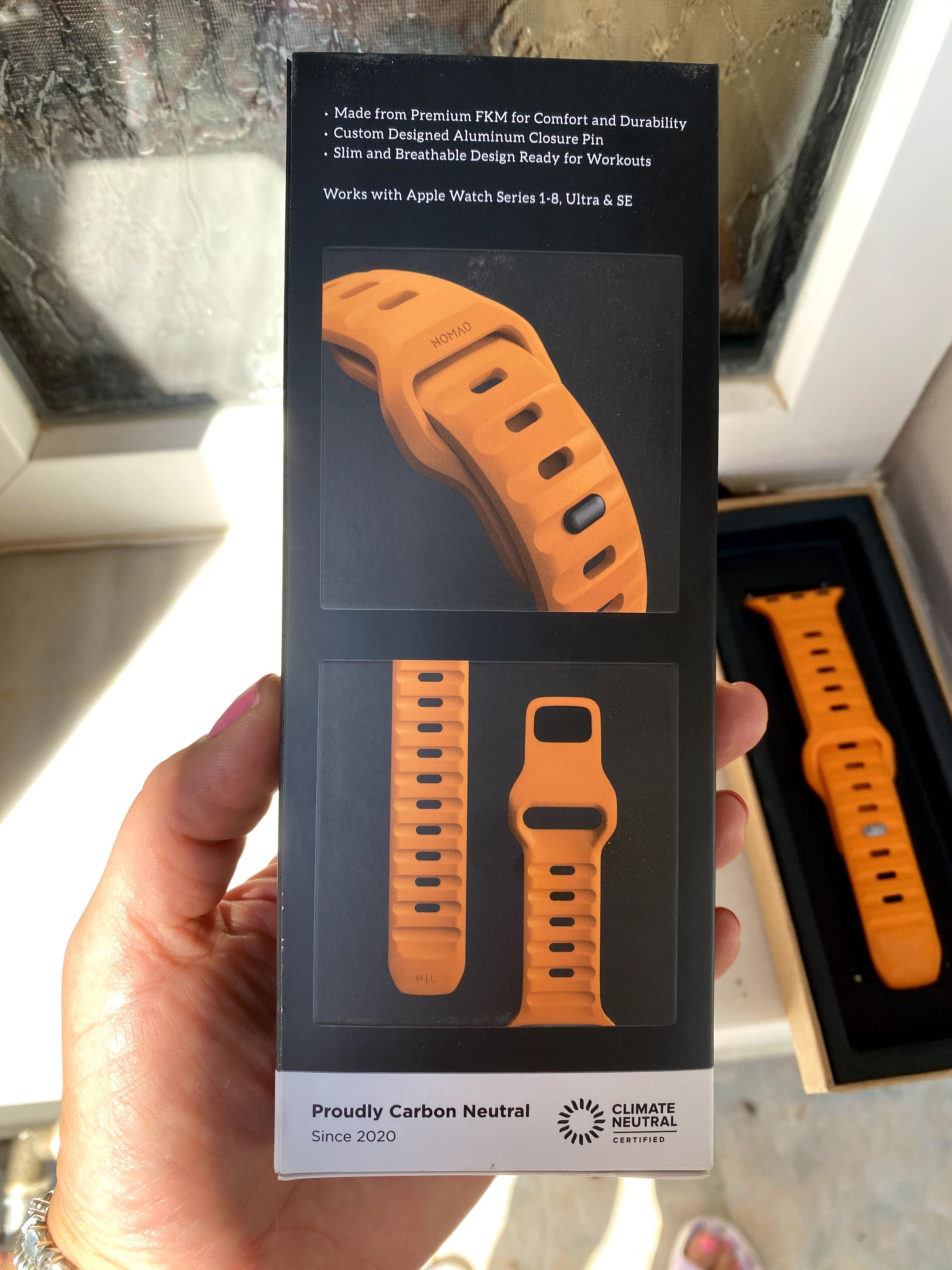 Nomad Sport Band-силиконова каишка за Apple Watch 44мм, 45мм,49мм